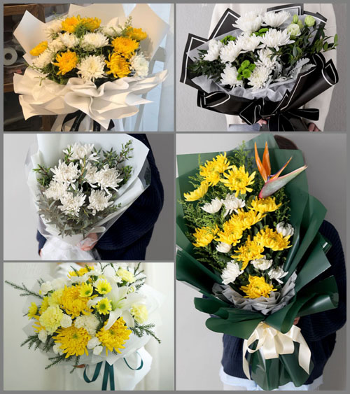 山东青岛即墨市移风店镇东河流庄村白事花束代送